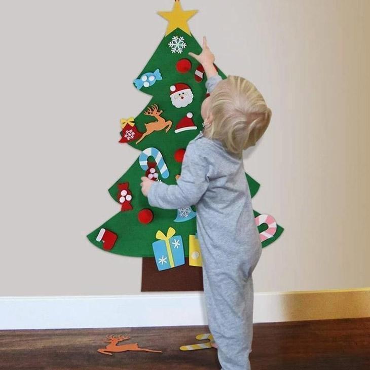 DIY kerstboom voor kinderen