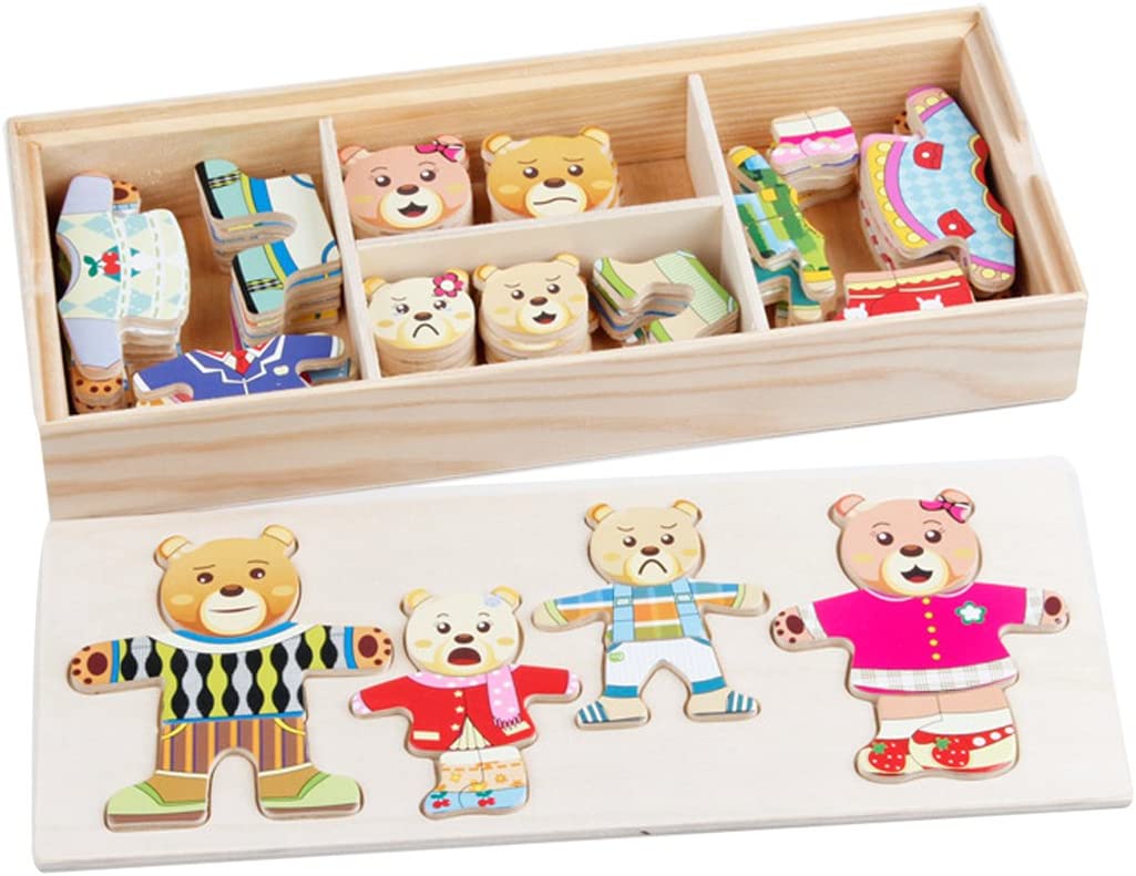 Meilleure vente : Jeu d'habillage d'ours Montessori