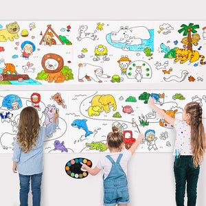 Bild in Slideshow öffnen, Montessori Ausmalpapierrolle
